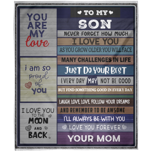 To My Son | Fleece Blanket