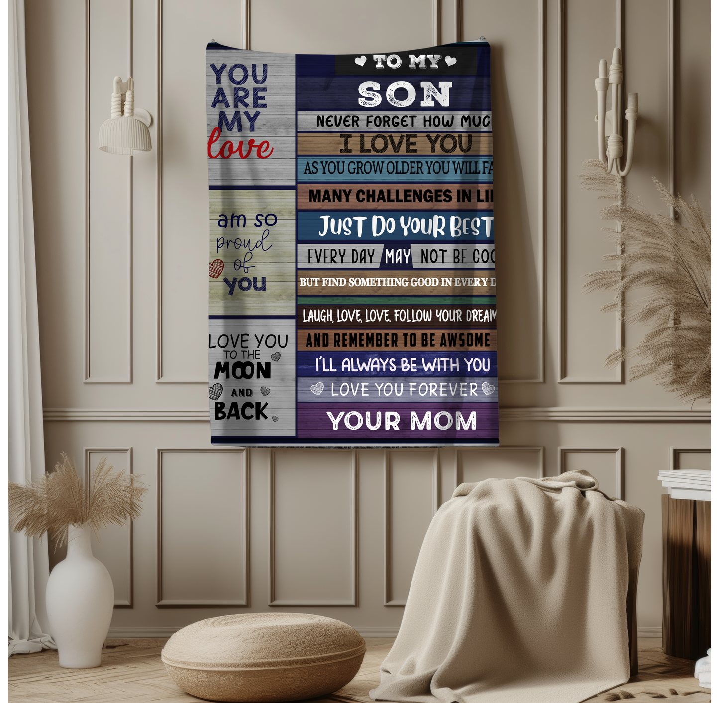 To My Son | Fleece Blanket